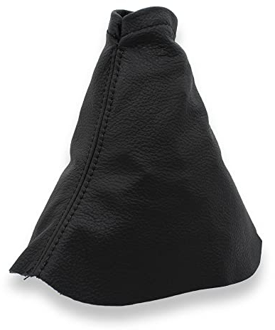 JPstraps - Funda Palanca de Cambios de Cuero Piel Natural Color Negro Compatible con Toyota Auris (2006-2012)