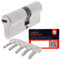 ABUS TEC440 by ToniTec - Serratura cilindrica a cilindro a doppio cilindro, dimensioni 40/40 mm, con 6 chiavi, incl. ToniTec CodeCard e vite di fissaggio