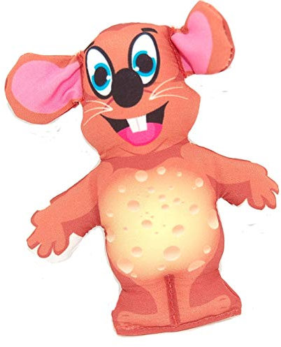 Pet Palace Cheesy Mouse, the cheerful cheddar-hunting super strong catnip toy for cats