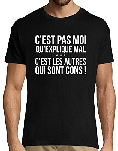 Kaamelott | Citation Perceval | C'est Pas Moi Qui explique Mal | T-Shirt Homme col Rond Humour Série TV XXL