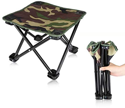 Camping Stool Foldable Collapsible Folding Stool 330 Lbs Heavy Duty for Outdoor Travel Fishing Hiking with Carry Bag