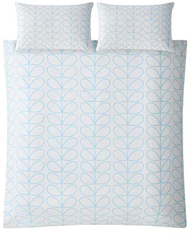 Orla Kiely Linear Stem Neptune Blue Bedding Bedding: Duvet Cover, King 225x200cm