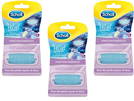 SCHOLL Lot de 3 Velvets Smooth - Rouleau de Remplacement Finition Parfaite