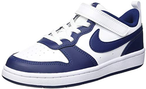 Nike Court Borough Low 2 Sneaker, White/Blue Void-Signal Blue, 40 EU
