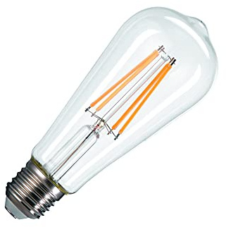 SLV LED Lampe ST58 E27 / Leuchtmittel, Lampe, LED / E27 2700K 7.5W 800lm transparent dimmbar 1005268