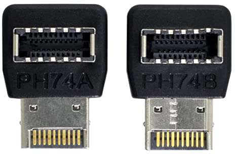 chenyang Paquete de 2 adaptadores USB 3.2 Gen 2 USB 3.1 tipo E para panel frontal
