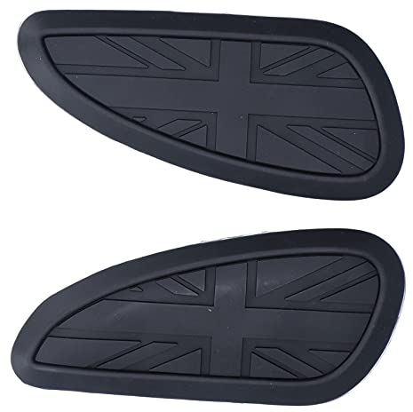 Tankpad Aufkleber, Fydun Gummi Tankaufkleber Pad Protector Fit für Bonneville T100 T120/Speed ​​Twin/Street Scrambler(Schwarz)