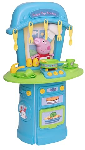 Peppa Pig My First Kitchen | Electronic Pretend Kitchen With Oven, Sink, Hob And Much More | Childrens Toy Kitchen Set With Accessories | Pretend Cooking Playset | Educational Roleplay Set | 3+