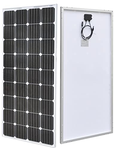 YOOBOE Mono 150W 12V Solar Panel Módulo Fotovoltaico, Panel Solar Monocristalino De Alta Eficiencia, Ideal para Autocaravana, Vivienda De Jardín, Barco, Sistema Fotovoltaico Fuera De La Red