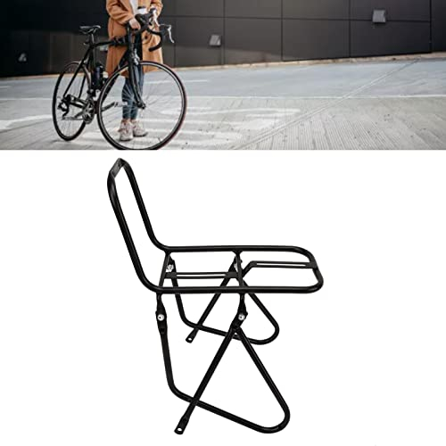 VBESTLIFE Fahrrad-Front-Gepäckträger, Aufgerauter Stahl-Fahrrad-Touren-Trägerträger Plus für Mountainbike