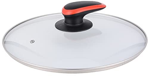 Couvercle de Casserole en Verre trempé, Couvercle de Casserole en Verre Transparent de Remplacement pour Toutes Les casseroles et poêles à Frire (22 cm)