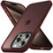 Anqrp Designed for iPhone 15 Pro Case, [Military Shockproof] Super Soft Silicone Slim Translucent Matte Protective Phone Cover, Compatible with iPhone 15 Pro 6.1, Wine Red