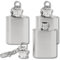 Mini Petaca Llavero Plata • Petaca Pequeña de Acero Inoxidable (30 ml) • Regalo Divertido para Hombres • Calendario de Adviento • Mini Regalos (Juego de 3)
