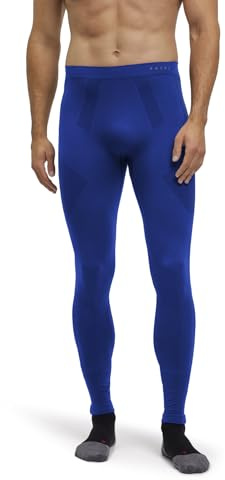 FALKE Men's Warm Long M Ti Functional Yarn Quick Dry 1 Piece Base Layer Bottom, Blue Yve 6714, XXL