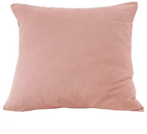 Taie d'oreiller 60x60 cm Gaze de Coton Rose