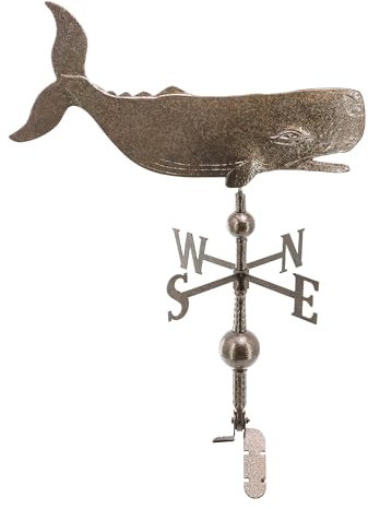 Girouette Baleine de Luxe en aluminium 81,3 cm – Bronze martelé