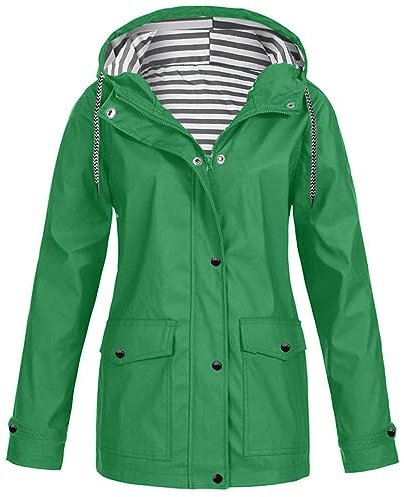 Wanderjacke Damen Mit Kapuze Packbar Atmungsaktiv Windbreaker Fahrrad Gefüttert Wanderjacke Laufjacke Leichte Schwarz Sommerjacke Sommer Trenchcoat Faltbar Lang Sportjacke