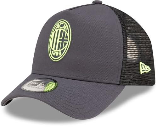 New Era A-Frame Mesh Trucker Cap - AC Milan Charcoal