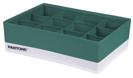 PANTONE Organizer Armadio e Cassetti Salvaspazio 1 Pezzo 12 Scomparti Biancheria Accessori, Organizer Cassetti Bagno Camera Portaoggetti, Organizzatore Armadio e Cassetti Pieghevole 32x22x10 cm
