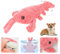 laocaf Floppy Lobster Interaktives Hundespielzeug, Neuer Wiederaufladbarer Kuscheltierhund, Katzenspielzeug Elektrisch, Verbessert die Vitalität von Haustieren, Geeignet für Katzen, Hunde, Haustiere