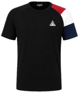 Le Coq Sportif Herren Bat Sp Tee Ss N°1 M T-Shirt, Schwarz, L