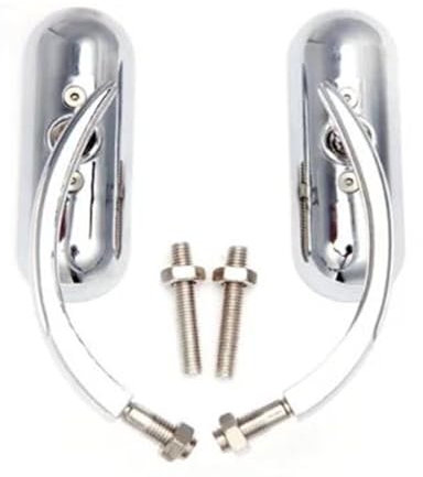 Lenker-Rückspiegel Motorrad Rückspiegel M8 M10 Spiegel Für Harley Für Road King Für Street Electra Für Glide Road Für Glide Für Dyna Für Softail1982-2020(Chrom)