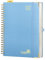 POPRUN Tagesplaner 2025 2026 Ringbuch mit Hardcover 30,5 x 22 cm, Tageskalender A4 1 Tag 1 Seite (Montag - Sonntag), Terminplaner (Aug.2025-Jul.2026) mit Plastiklineal - Dunstblau