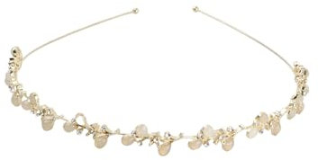 Wisebom Serre-têtes de Mariage 1 Pièces, Serre Tete de Mariage Brillants Couronne de Cheveux en Cristal et Perle, Bandeaux de Mariée avec Strass élégant pour Mariage, Fête, Fête Dansante, Mode Show