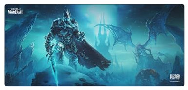 Team Liquid World of Warcraft Lich King Gaming Mouse Pad, Computer Mouse Pad, Flat Stitched Edges, Non-Slip Rubber Base for Gamers and Office, 13.8 x 16 inches, Officially Licensed