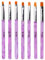 URAQT Nail Art Brushes Set, 7PCS Acrylic Nail Brush, Nail Art Pens Nail Art Tips Builder Brush, Professional Manicure Drill Drawing Brush Nail Art Tools for DIY Nail Art Designs