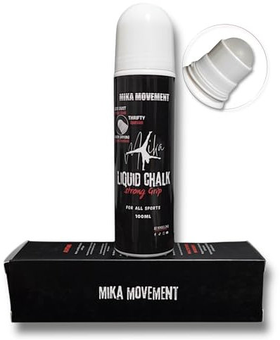 MIKA MOVEMENT Liquid Chalk Roll-On | Flüssig-Kreide für perfekten Grip beim Sport, Klettern, Gym, Turnen, Pole Dance, Calisthenics, Gewichtheben, Bouldern | weniger Staub & schnell trocknende