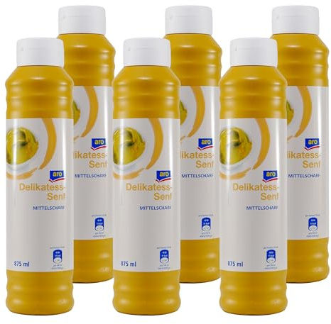 aro Delikatess Senf -mittelscharf- (10 x 0,875L)