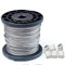 YZWHKJ Filo d'Acciaio,Fune Metallica 50 / 100m 0.6mm-1.2mm Diametro 7x7 304 Cavo a Filo in Acciaio Inox Cavo in Acciaio Inox Cavo di Sollevamento Pesca più Morbido(1mm 50M)