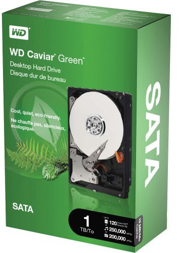 WD Caviar GP WD10EACS - disco duro - 1 TB - Disco duro interno para - 8,89 cm - SATA-300 - - Búfer: 16 MB