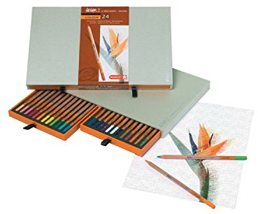 Bruynzeel Design Professionelle Buntstifte 24er-Set im Kasten | Künstlerstifte zum Zeichnen, Skizzieren & Kolorieren