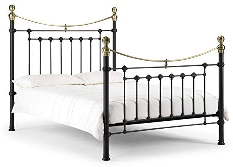 Julian Bowen Bed, Metal, Black, Double