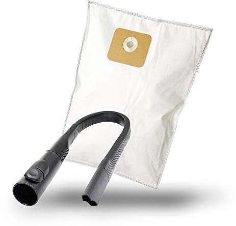 MisterVac | compatible avec les sacs d'aspirateur sacs de rechange 10 pièces + embout flexible de remplacement Nilfisk Multi 30 T VSC Inox