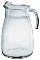 Glass Jug Summer Pitcher - 2.5L / 80oz Capacity, Dishwasher Safe, Ideal for Pimms, Beer, Water, Juice, and Cocktails - Practical for Everyday Use and Special Occasions