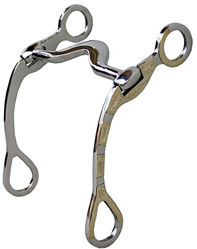 ARGY 's Art Edelstahl Western Bit, Unisex, Western Bit, Silber, 12.5 cm