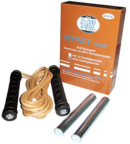 BAY® Sydney 280 mit Gewichte Leder Springseil