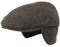 Breiter Herren Schiebermütze mit Ohrenklappen Flatcap Schirmmütze aus Wolle, Wasserabweisend, Knatschbar, Hautfreundlich Grau