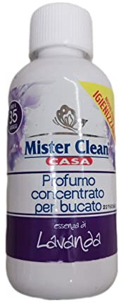 Mister Clean, Profumo Concentrato per Bucato Essenza Lavanda 250 ml, profumazione rilassante e intensa per il Bucato, fino a 35 lavaggi