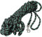 Hundeleine aus geflochtenem Nylonseil, Schwarz mit Grün, 4,5 m / 9,2 m / 1,4 m / 1,8 m Trainingsleine für kleine und mittelgroße Hunde (4,5 m, klein – Durchmesser 6 mm)