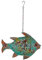 dekorative ausgefallene Metallfigur Fisch als Windlicht zum Stellen oder hängen 4 mögliche Größen (Metall, groß 44 x 10 x 30 cm hoch)