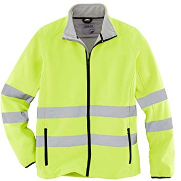 Terrax Workware Softshell-Warnschutzjacke neon gelb