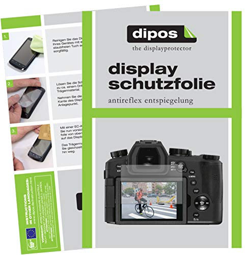 dipos I 2x Screen Protector matte compatible with Leica V-Lux 5 Protection Films