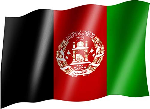 Sportfanshop24 Flagge/Fahne Afghanistan Staatsflagge/Landesflagge/Hissflagge mit Ösen 150x90 cm, sehr Gute Qualität