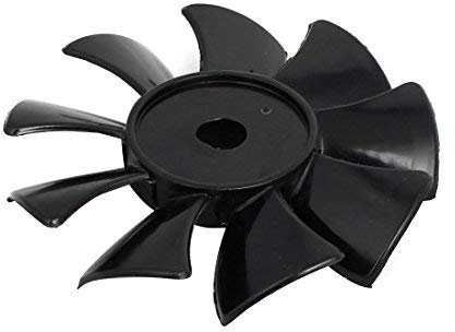 550W/750W 115mm Dia 9 Vane - Ventola di Ricambio per compressore d'Aria, Colore: Nero