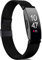 Faliogo Compatibile con Fitbit Inspire Cinturino/Fitbit Inspire 2 Cinturino/Fitbit HR Inspire Cinturino, Cinturino in Metallica in Acciaio Inox Compatibile per Fitbit Ace 2, Piccolo, Nero