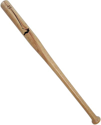 normani Hartholz Baseballschläger Holz Baseball mit Knauf am Griffende Farbe Holz Größe 32
